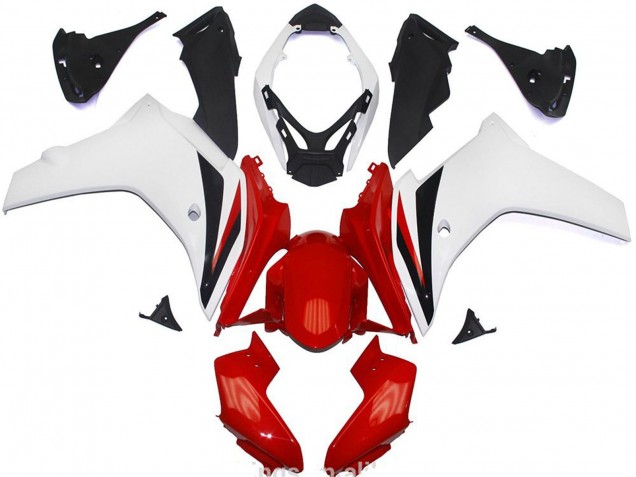 Red and White Gloss 11-12 CBR600F Motorcycle Fairing Red and White Gloss 11-12 CBR600F Motorcycle Fairing