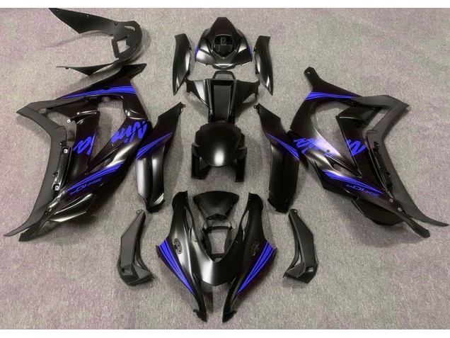 Satin Black & Blue 16-19 ZX10R Motorcycle Fairing
