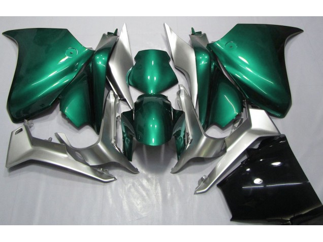 Seafoam Green and Silver 10-13 VFR1200 Motorcycle Fairing Seafoam Green and Silver 10-13 VFR1200 Motorcycle Fairing