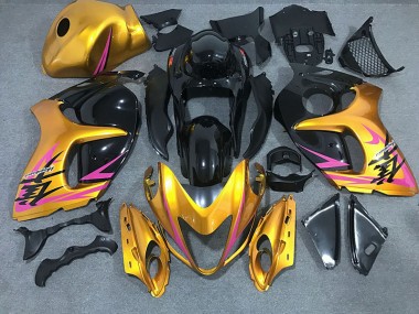 Shiny Gold with Black 08-20 GSXR 1300 Hayabusa Motorcycle Fairing
