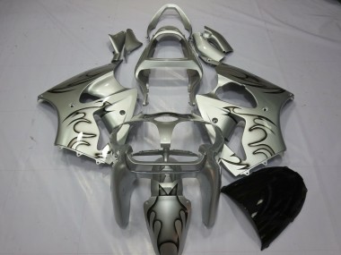 Silver Flame 00-02 ZX6R Motorcycle Fairing
