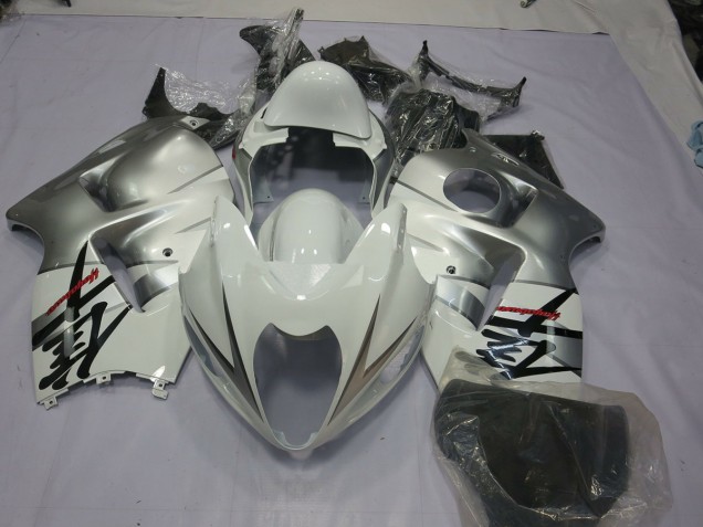 Silver White 97-07 GSXR 1300 Hayabusa Motorcycle Fairing