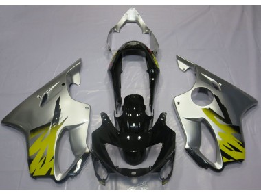 Silver Yellow and Black 99-00 CBR600 F4 Motorcycle Fairing