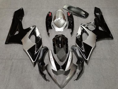 Silver and Black 05-06 GSXR 1000 Motorcycle Fairing