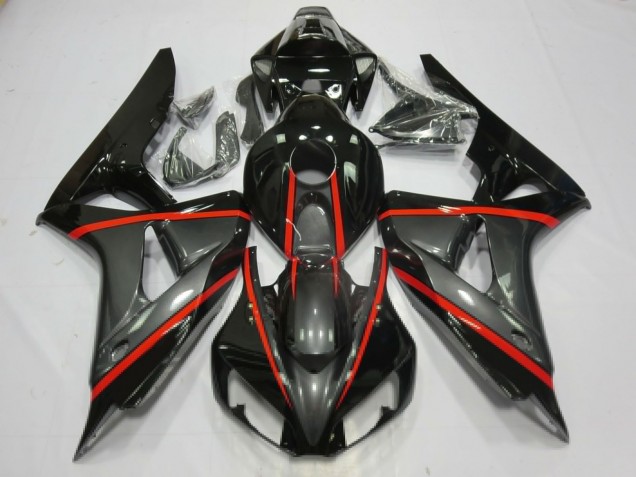 Silver and Black 06-07 CBR1000RR Motorcycle Fairing