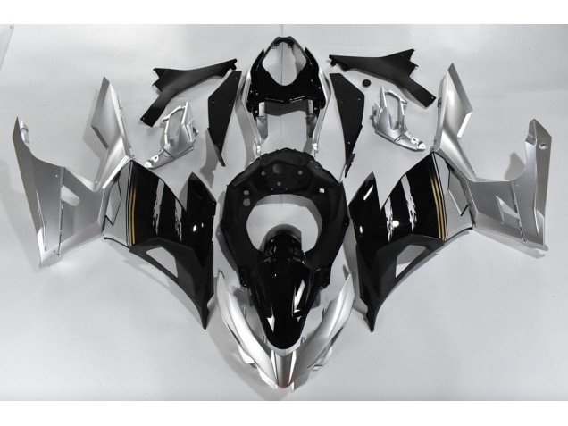 Silver and Black 18-23 Ninja 400 Motorcycle Fairing Silver and Black 18-23 Ninja 400 Motorcycle Fairing