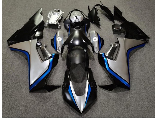Silver and Black & Blue 17-23 CBR1000RR Motorcycle Fairing Silver and Black & Blue 17-23 CBR1000RR Motorcycle Fairing
