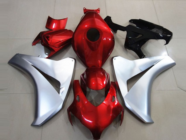 Silver and Candy Apple 08-11 CBR1000RR Motorcycle Fairing Silver and Candy Apple 08-11 CBR1000RR Motorcycle Fairing