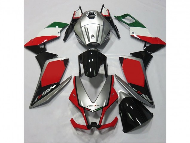 Silver and Red 12-15 RS4 125 Motorcycle Fairing Silver and Red 12-15 RS4 125 Motorcycle Fairing