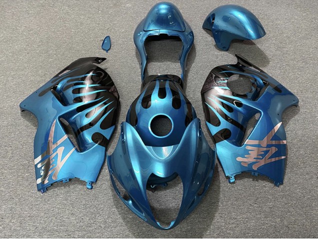 Sky Blue and Black 97-07 GSXR 1300 Hayabusa Motorcycle Fairing