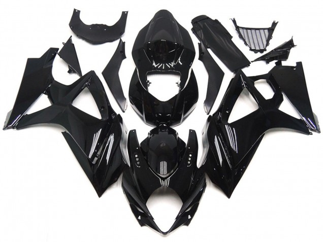 Slick Gloss Black Style 07-08 GSXR 1000 Motorcycle Fairing