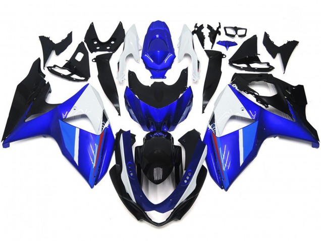 Solid Gloss Black Blue White 09-16 GSXR 1000 Motorcycle Fairing Solid Gloss Black Blue White 09-16 GSXR 1000 Motorcycle Fairing