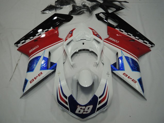 Star Blue 07-14 Ducati 848 1098 1198 Motorcycle Fairing Star Blue 07-14 Ducati 848 1098 1198 Motorcycle Fairing