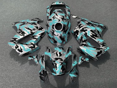 Teal Camo 02-12 VFR800 Motorcycle Fairing
