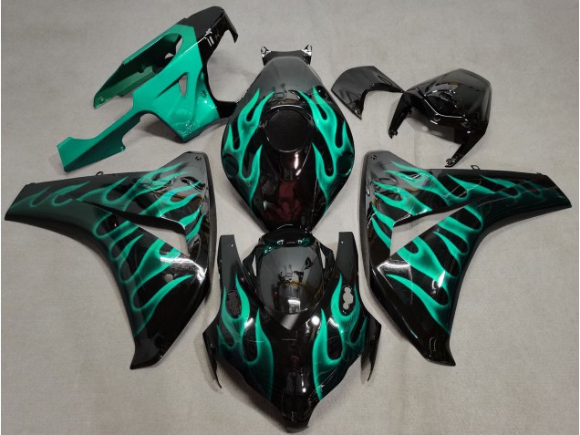 Teal Flame 08-11 CBR1000RR Motorcycle Fairing Teal Flame 08-11 CBR1000RR Motorcycle Fairing