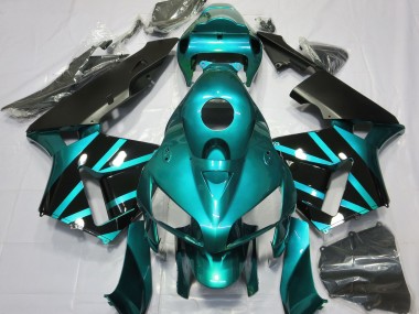 Teal & Gloss Black Design 05-06 CBR600RR Motorcycle Fairing