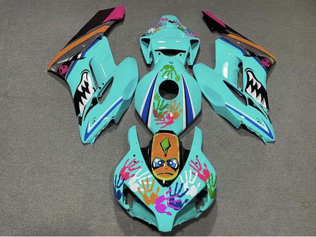 Teal Shark 04-05 CBR1000RR Motorcycle Fairing Teal Shark 04-05 CBR1000RR Motorcycle Fairing