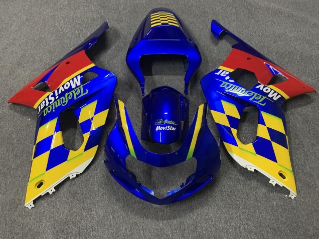 Telefonica 01-03 GSXR 600-750 Motorcycle Fairing Telefonica 01-03 GSXR 600-750 Motorcycle Fairing