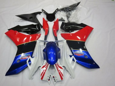 Tri Color Gold Stripe 11-12 CBR600F Motorcycle Fairing
