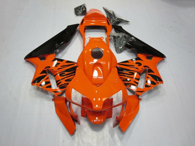 Tribal Orange 03-04 CBR600RR Motorcycle Fairing Tribal Orange 03-04 CBR600RR Motorcycle Fairing
