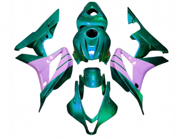 Turquoise and Pink 07-08 CBR600RR Motorcycle Fairing