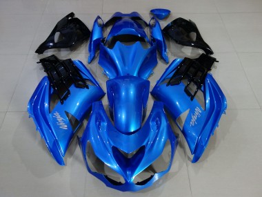 Vibrant Blue & Gloss Black 12-21 ZX14R Motorcycle Fairing