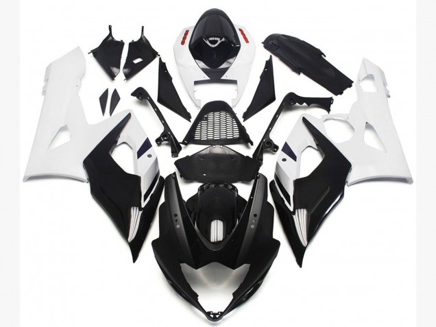 Vibrant Gloss Blue and Matte Black 05-06 GSXR 1000 Motorcycle Fairing
