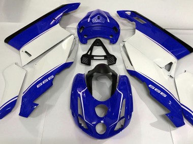 White Blue and Black 03-04 Ducati 749 999 Motorcycle Fairing