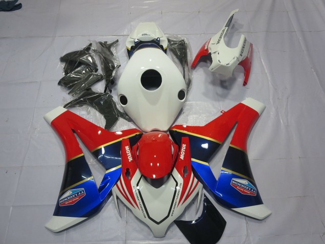 White Blue and Red 08-11 CBR1000RR Motorcycle Fairing White Blue and Red 08-11 CBR1000RR Motorcycle Fairing