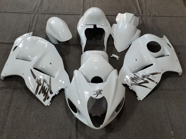 White Gloss OEM Style with Silver Decals 97-07 GSXR 1300 Hayabusa Motorcycle Fairing White Gloss OEM Style with Silver Decals 97-07 GSXR 1300 Hayabusa Motorcycle Fairing