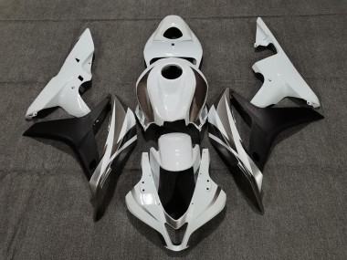 White Graphite and Black 07-08 CBR600RR Motorcycle Fairing