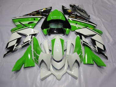 White Green 04-05 ZX10R Motorcycle Fairing