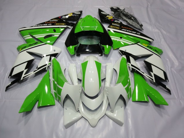 White Green 04-05 ZX10R Motorcycle Fairing White Green 04-05 ZX10R Motorcycle Fairing