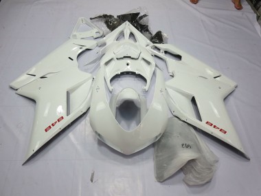 White Pearl 07-14 Ducati 848 1098 1198 Motorcycle Fairing