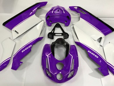 White Purple and Black 03-04 Ducati 749 999 Motorcycle Fairing