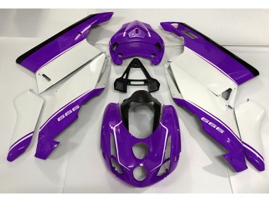 White Purple and Black 03-04 Ducati 749 999 Motorcycle Fairing