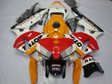 White Repsol 05-06 CBR600RR Motorcycle Fairing