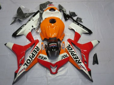 White Repsol 07-08 CBR600RR Motorcycle Fairing