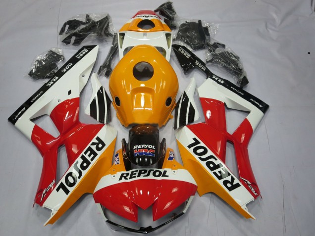 White Repsol 13-23 CBR600RR Motorcycle Fairing
