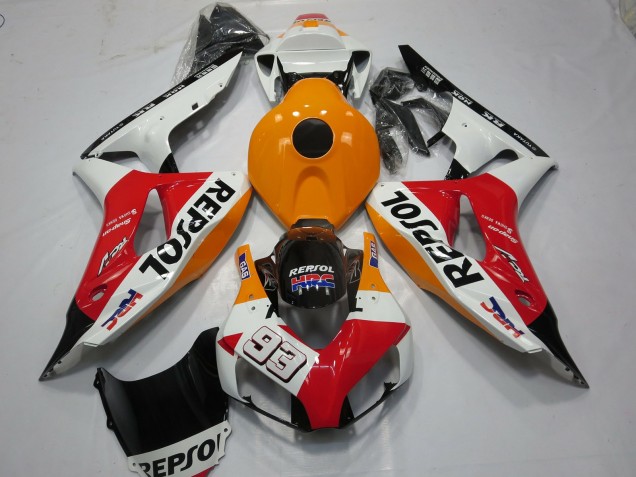 White Repsol 93 06-07 CBR1000RR Motorcycle Fairing White Repsol 93 06-07 CBR1000RR Motorcycle Fairing
