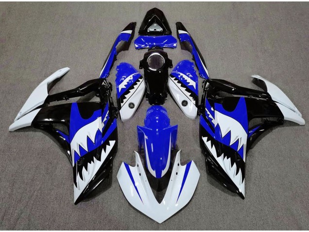 White Shark & Blue 15-18 R3 Motorcycle Fairing