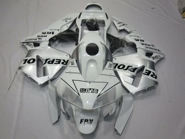 White Silver Repsol 03-04 CBR600RR Motorcycle Fairing