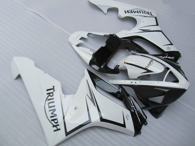 White Silver and Black 06-08 Daytona 675 Motorcycle Fairing White Silver and Black 06-08 Daytona 675 Motorcycle Fairing
