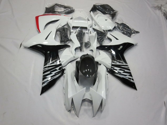 White and Black 11-24 GSXR 600-750 Motorcycle Fairing