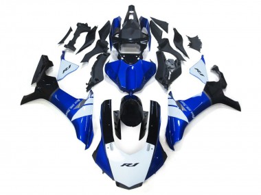 White and Blue 15-19 R1 Motorcycle Fairing