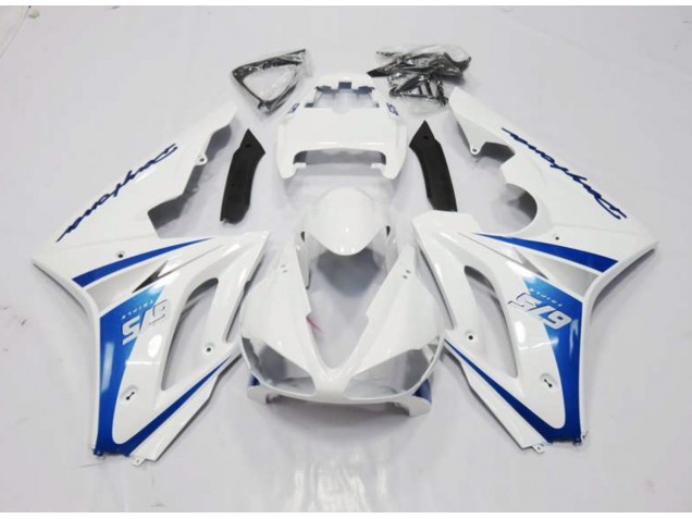White and Blue Style 06-08 Daytona 675 Motorcycle Fairing