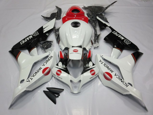 White and Red KM 07-08 CBR600RR Motorcycle Fairing