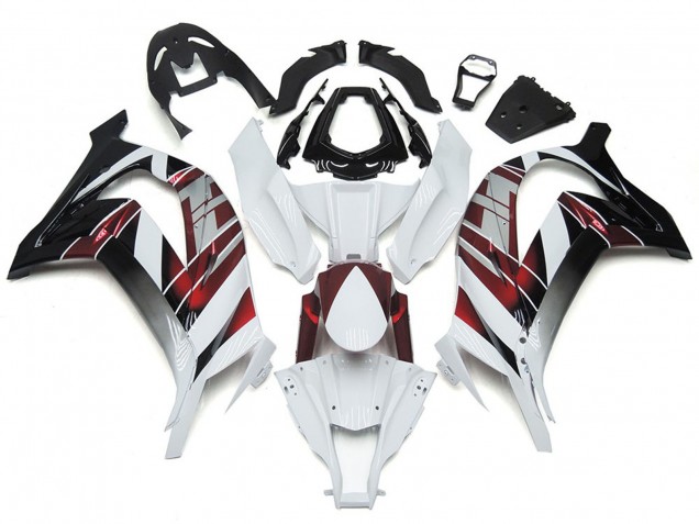 White and Silver 16-19 ZX10R Motorcycle Fairing