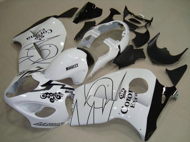 White with Green 97-07 GSXR 1300 Hayabusa Motorcycle Fairing White with Green 97-07 GSXR 1300 Hayabusa Motorcycle Fairing