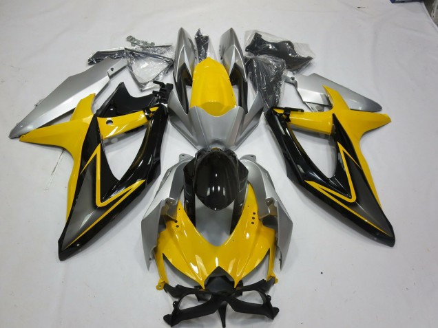 Yellow Black 08-10 GSXR 600-750 Motorcycle Fairing Yellow Black 08-10 GSXR 600-750 Motorcycle Fairing